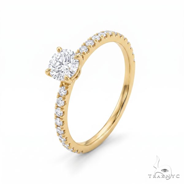 18K Gold Diamond Engagement Ring 66771