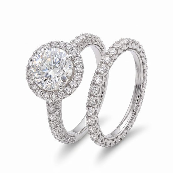 14K Gold Diamond Engagement Ring Set 67448