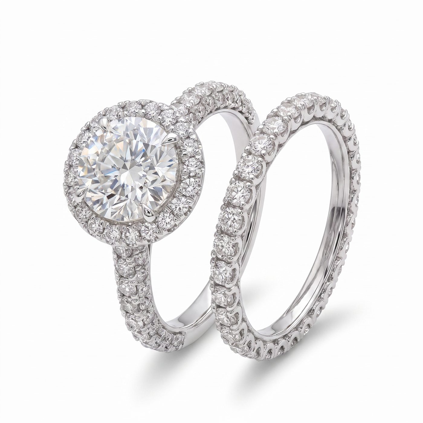 14K Gold Diamond Engagement Ring Set 67448