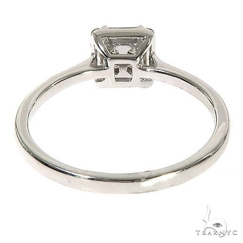 18K Gold Baguette Diamond Engagement Ring 67296