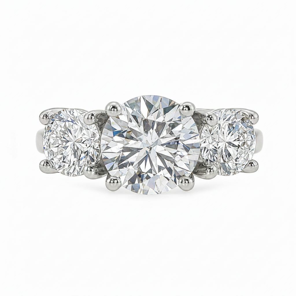 Sophia Three Stone Engagement Ring 68232