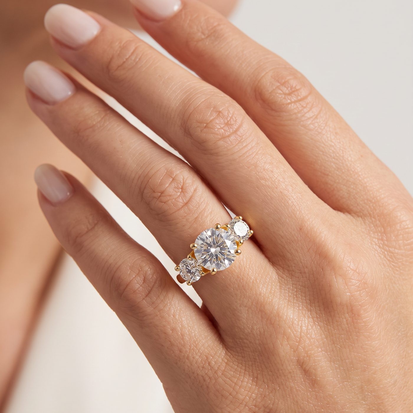 Sophia Three Stone Engagement Ring 68232