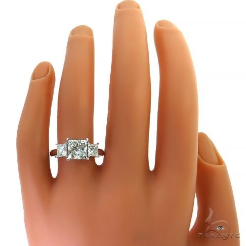 3 Stone Princess Cut Diamond Engagement Ring Lab 69141