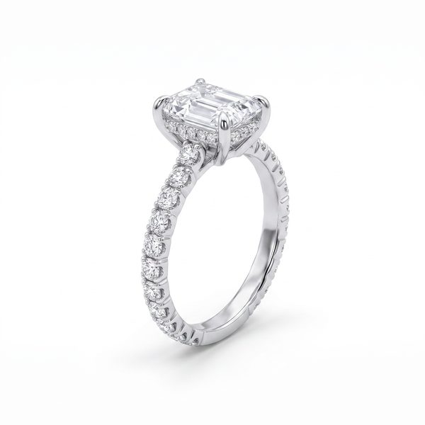 Emerald Cut Diamond Engagement Ring 68553