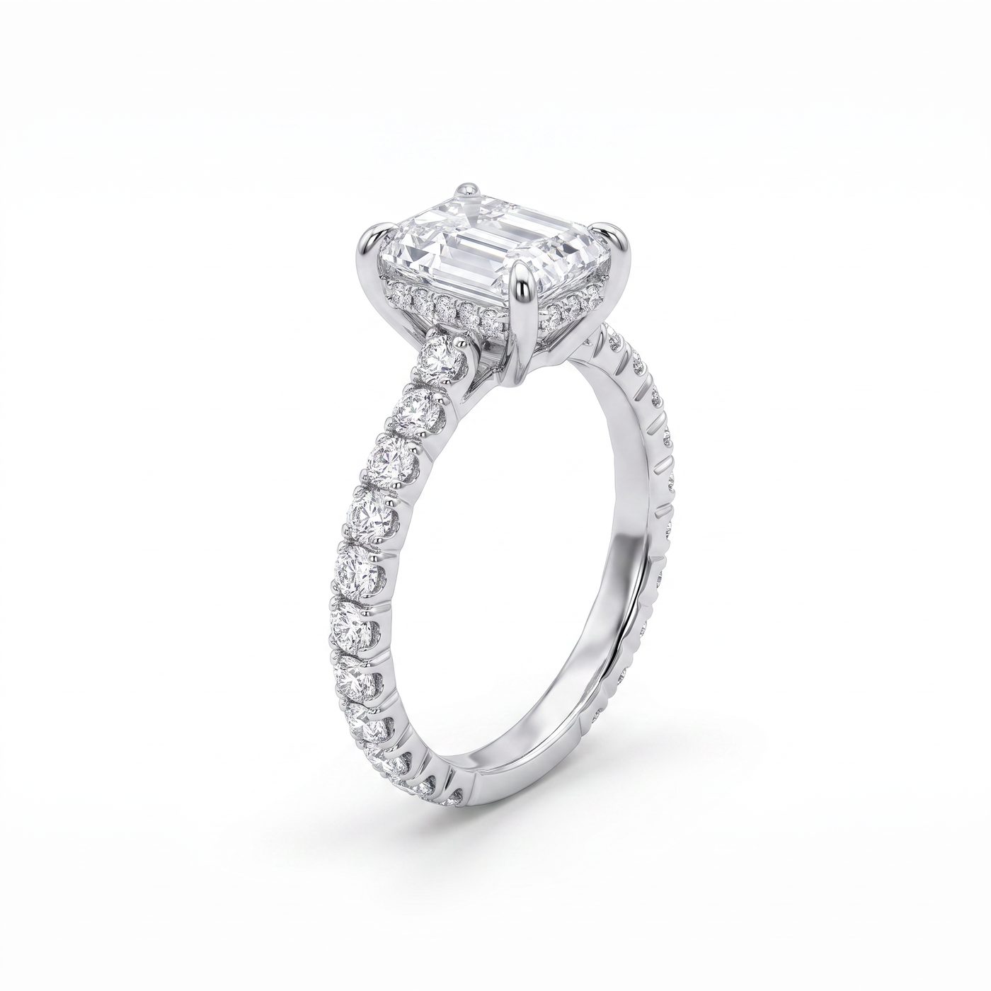 Emerald Cut Diamond Engagement Ring 68553