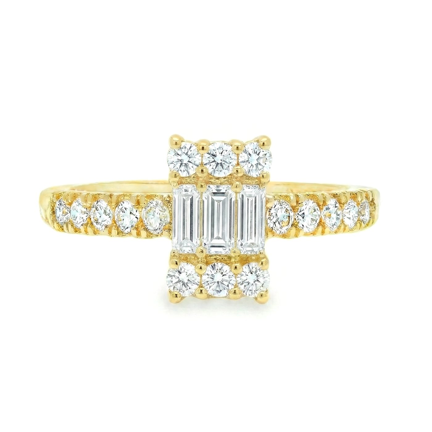 Baguette Diamond Engagement Ring 68622