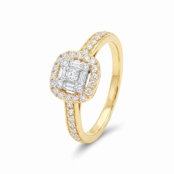 Baguette Diamond Engagement Ring 68623