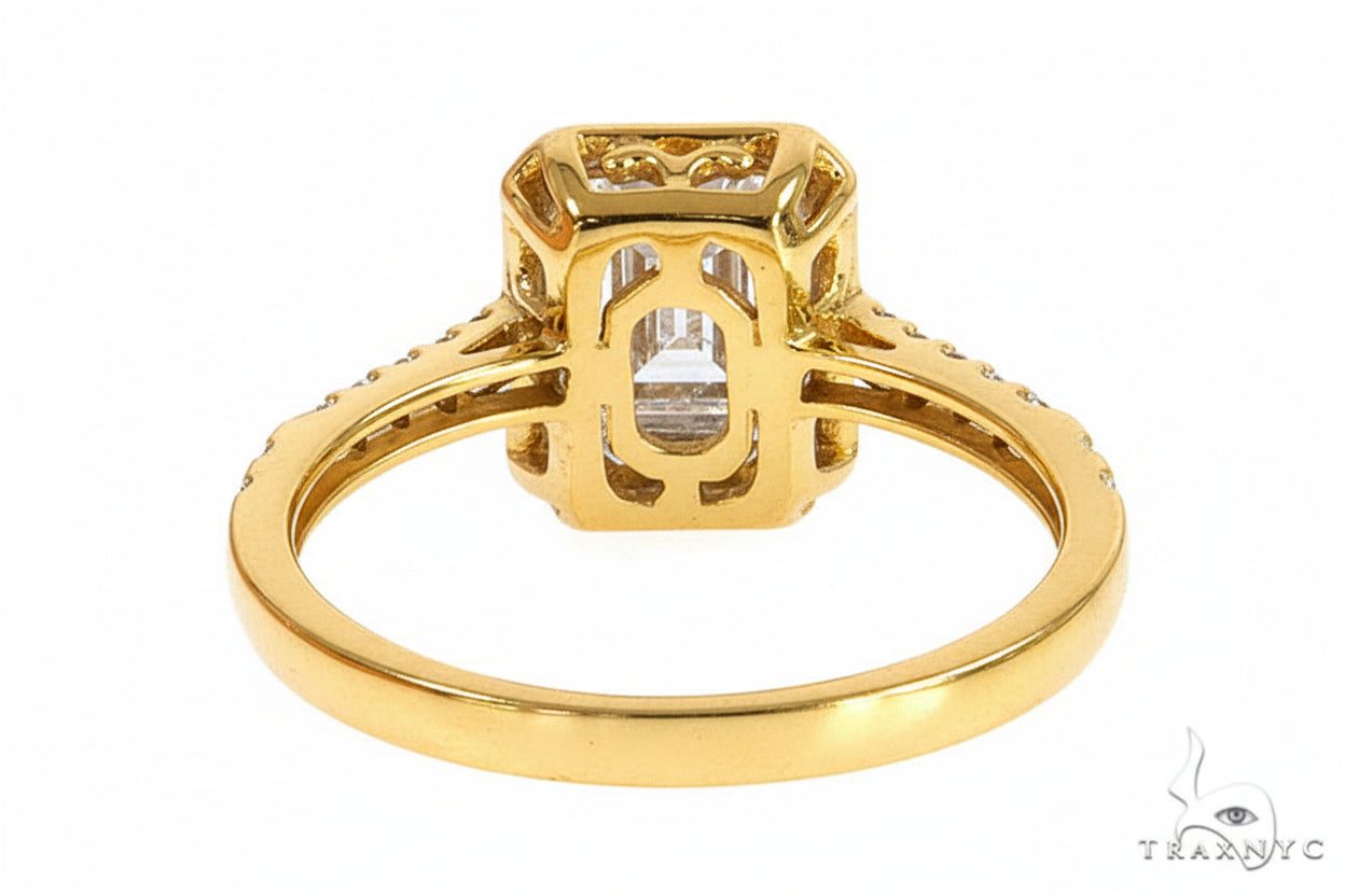 Baguette Diamond Engagement Ring 68624