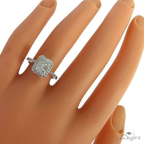 Baguette Diamond Engagement Ring 68624