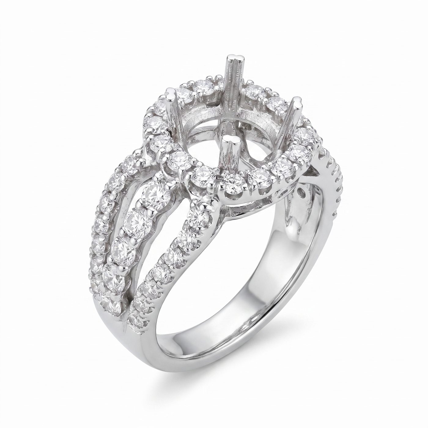 Prong Diamond Semi Mount Ring 37047 37407