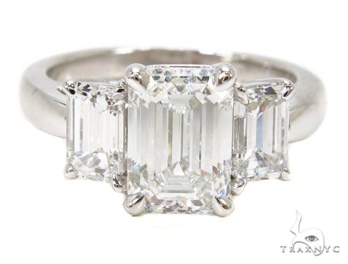 18k White Gold Prong Diamond Wedding Ring-40016