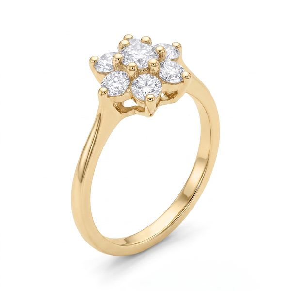 Ladies Diamond Flower Ring 35984