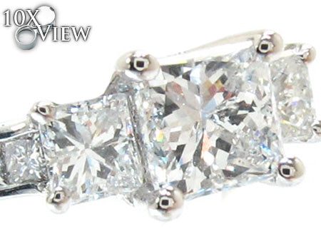 Ladies Princess Cut Diamond Ring 21182