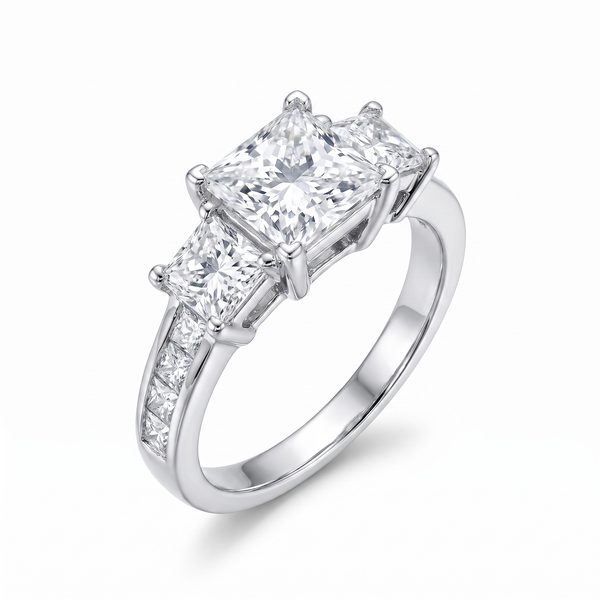 Ladies Princess Cut Diamond Ring 21182