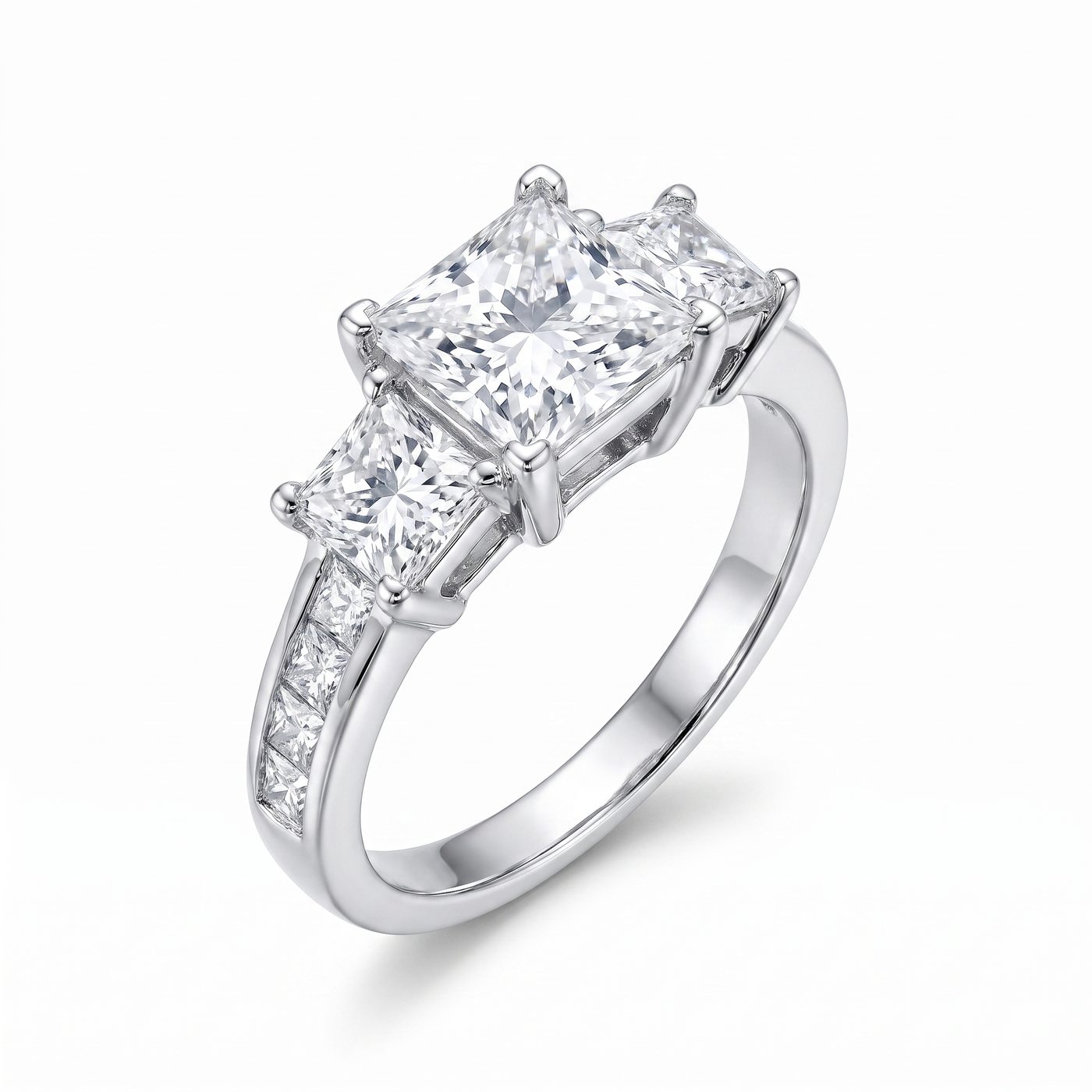 Ladies Princess Cut Diamond Ring 21182