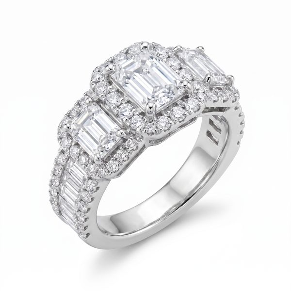 Ladies White Gold Diamond Ring 21040