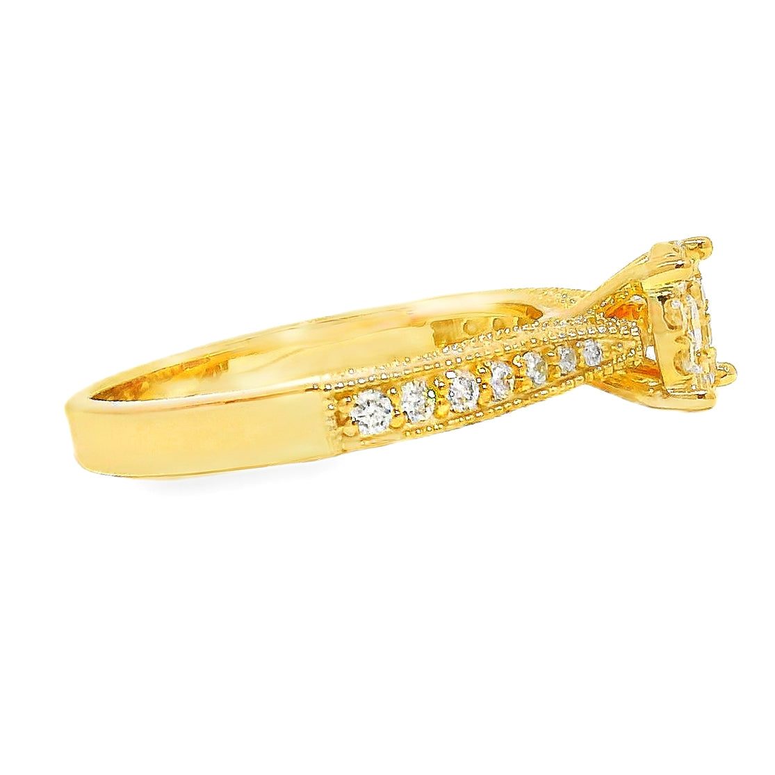 Floral Spark Diamond Engagement Ring 18191