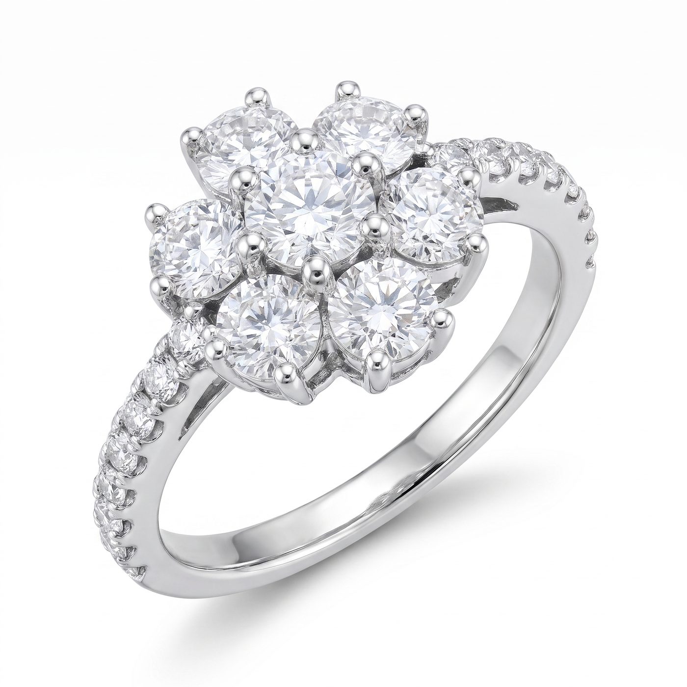 Flower Diamond Ring 17034