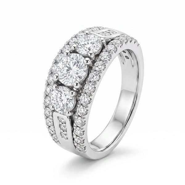 White Gold Wedding Ring 5613