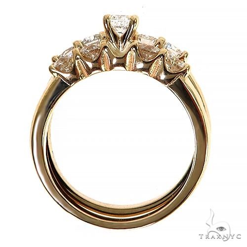 Yellow Gold Round Solitaire Ring Set 2969
