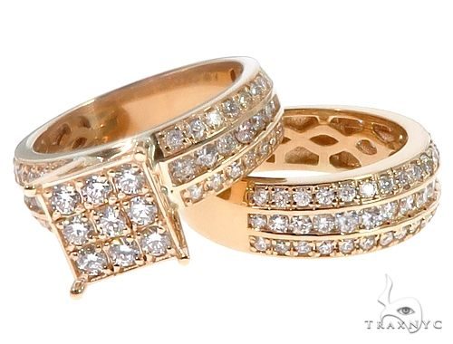 14k Yellow Gold Wedding Set 11242