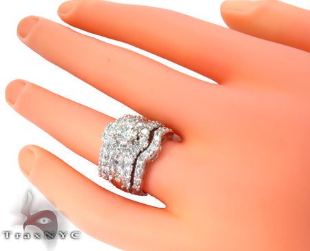 Snow Queen Diamond Wedding Ring Set 27166
