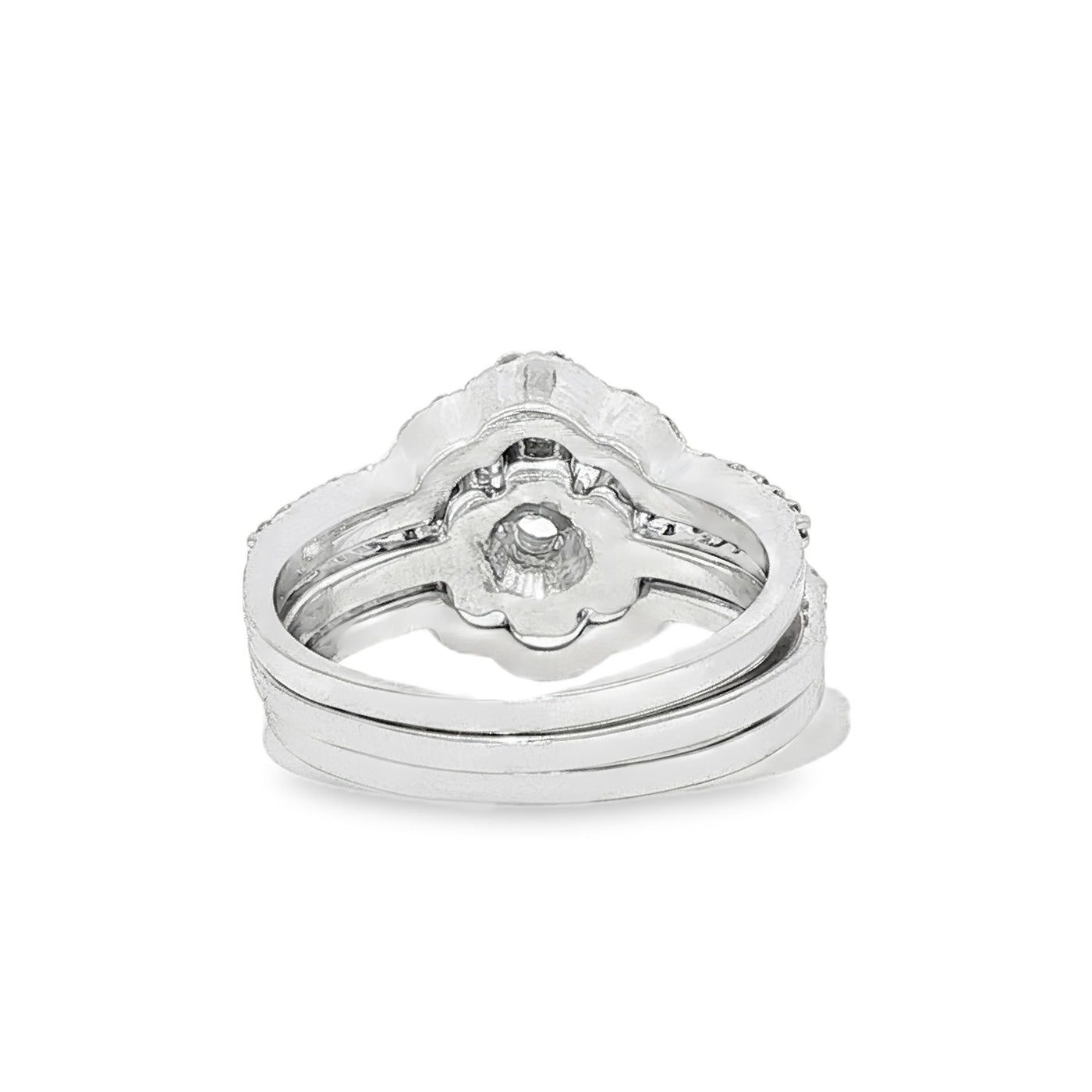 Flower Diamond Ring Set 17033