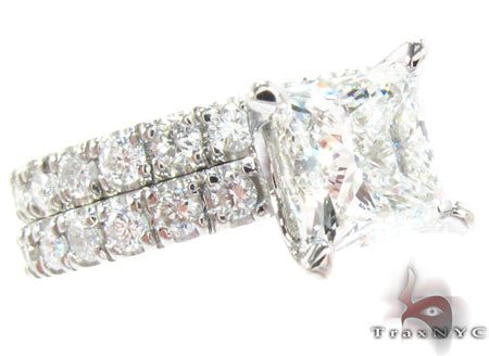 Princess Cut Diamond Wedding Ring Set 24887