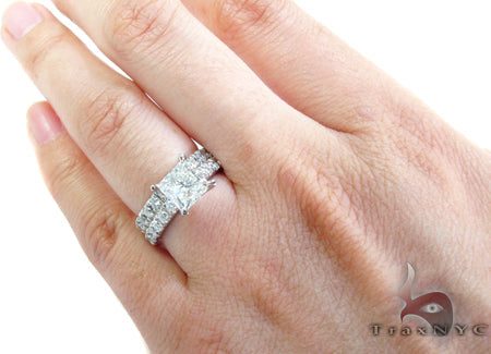 Princess Cut Diamond Wedding Ring Set 24887