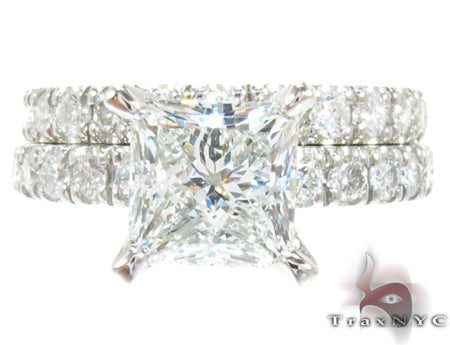 Princess Cut Diamond Wedding Ring Set 24887