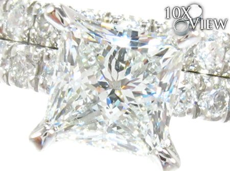 Princess Cut Diamond Wedding Ring Set 24887