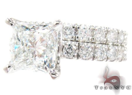Princess Cut Diamond Wedding Ring Set 24887