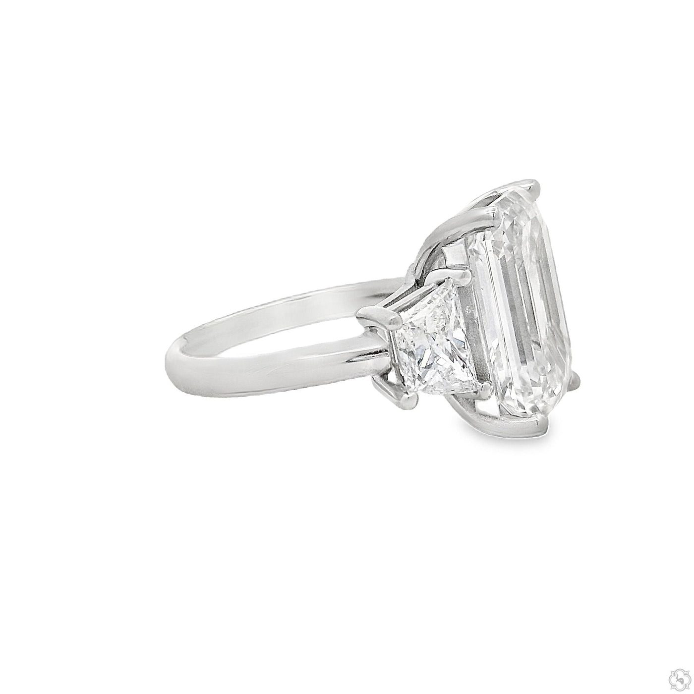 Emerald Diamond Engagement Ring 70386