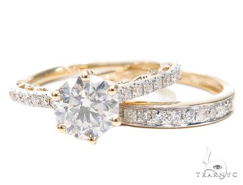 Round Diamond Engagement Ring Set 42309