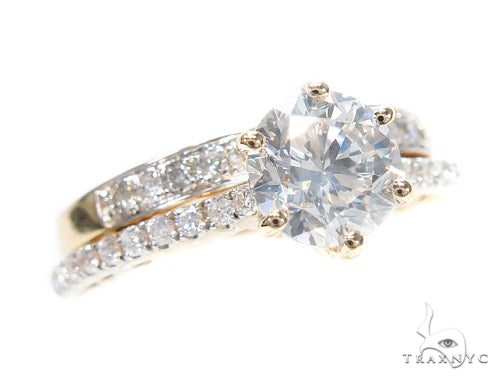 Round Diamond Engagement Ring Set 42309