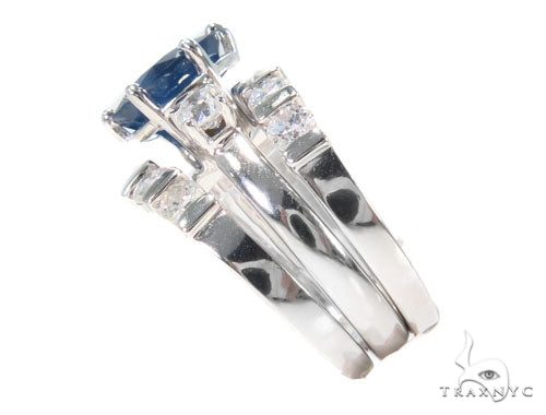 Three Piece Sapphire Engagement Ring 44160