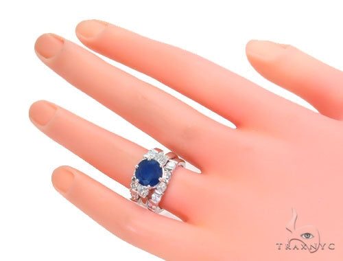 Three Piece Sapphire Engagement Ring 44160