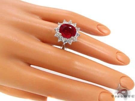 Ruby Flower Ring 5 16917