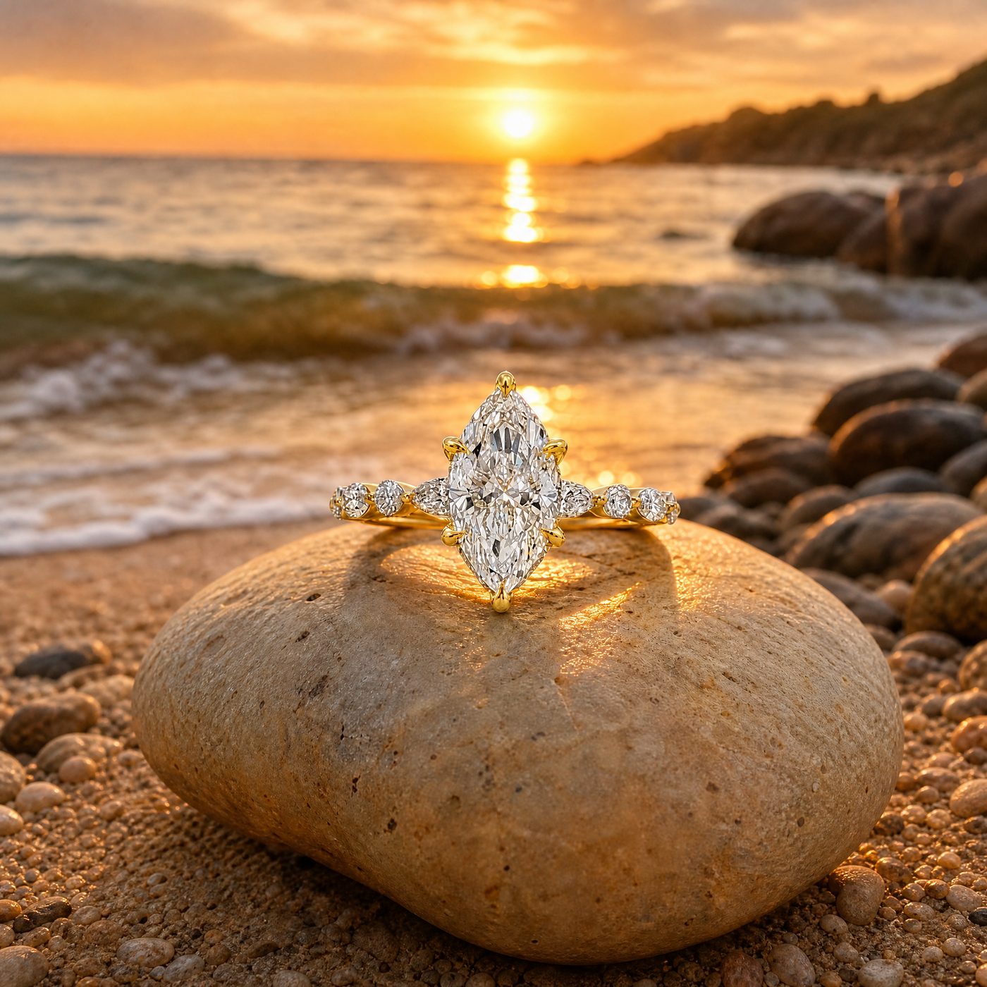 Marquise Diamond Engagement Ring 1.50 CT 70845