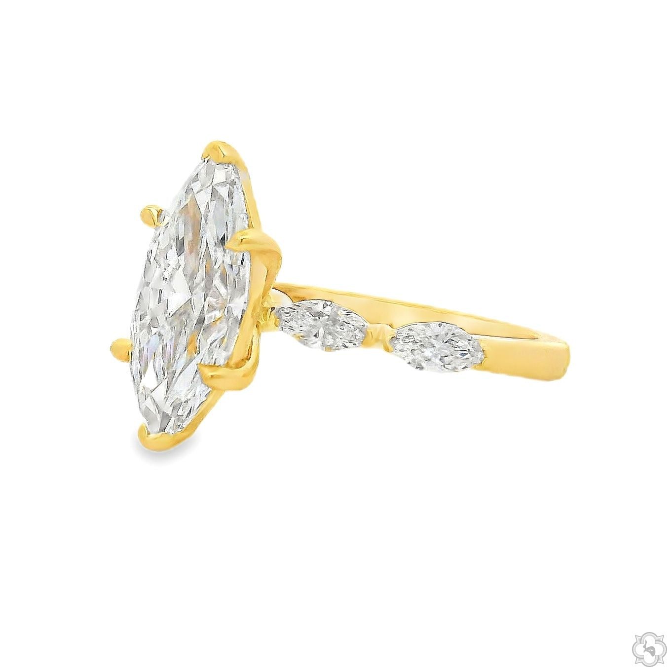 Marquise Diamond Engagement Ring 70855