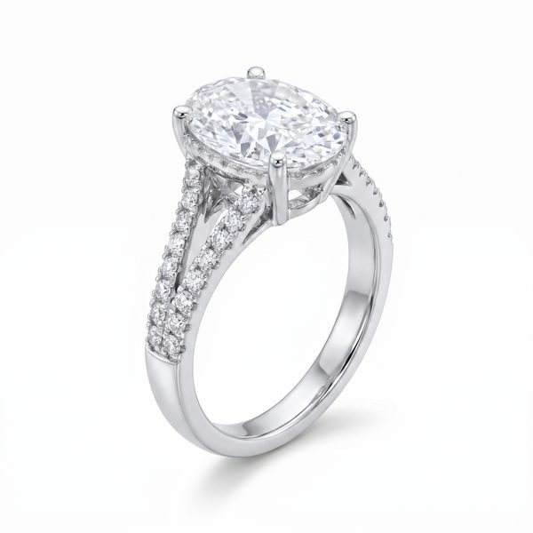 Oval Diamond Engagement Ring 68839
