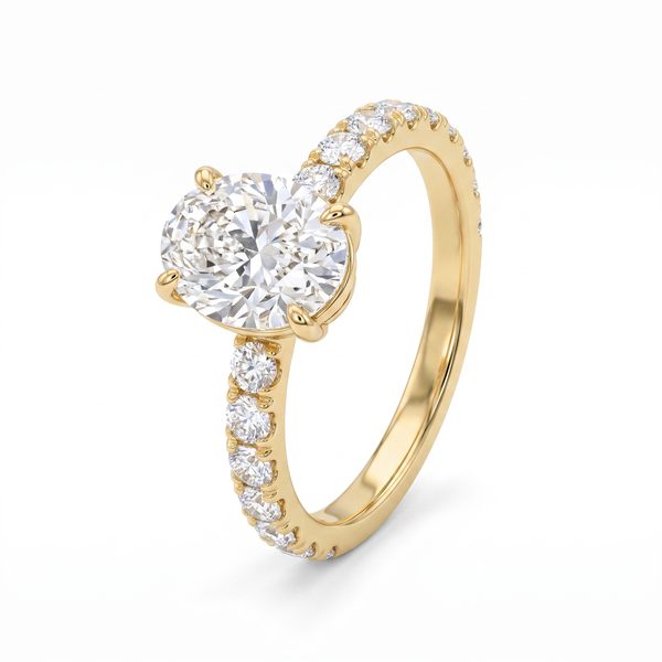 Oval Diamond Engagement Ring (Lab) 69646