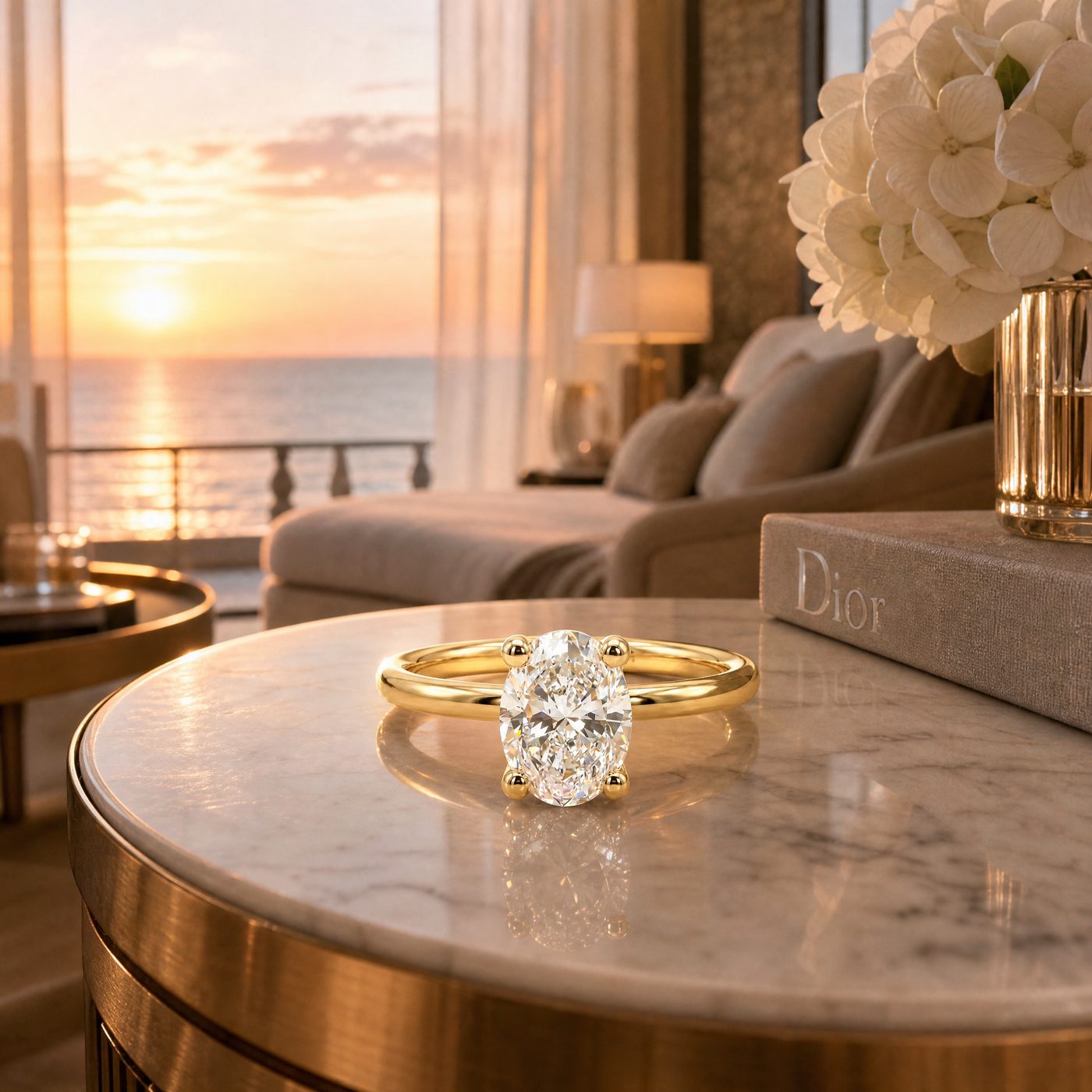 Signature Oval Diamond Engagement Ring 68837