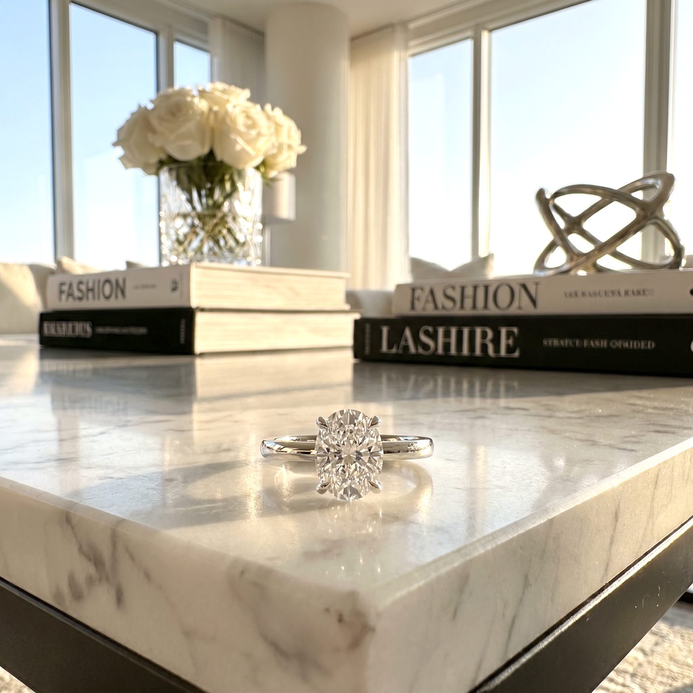 Signature Oval Diamond Engagement Ring 68837