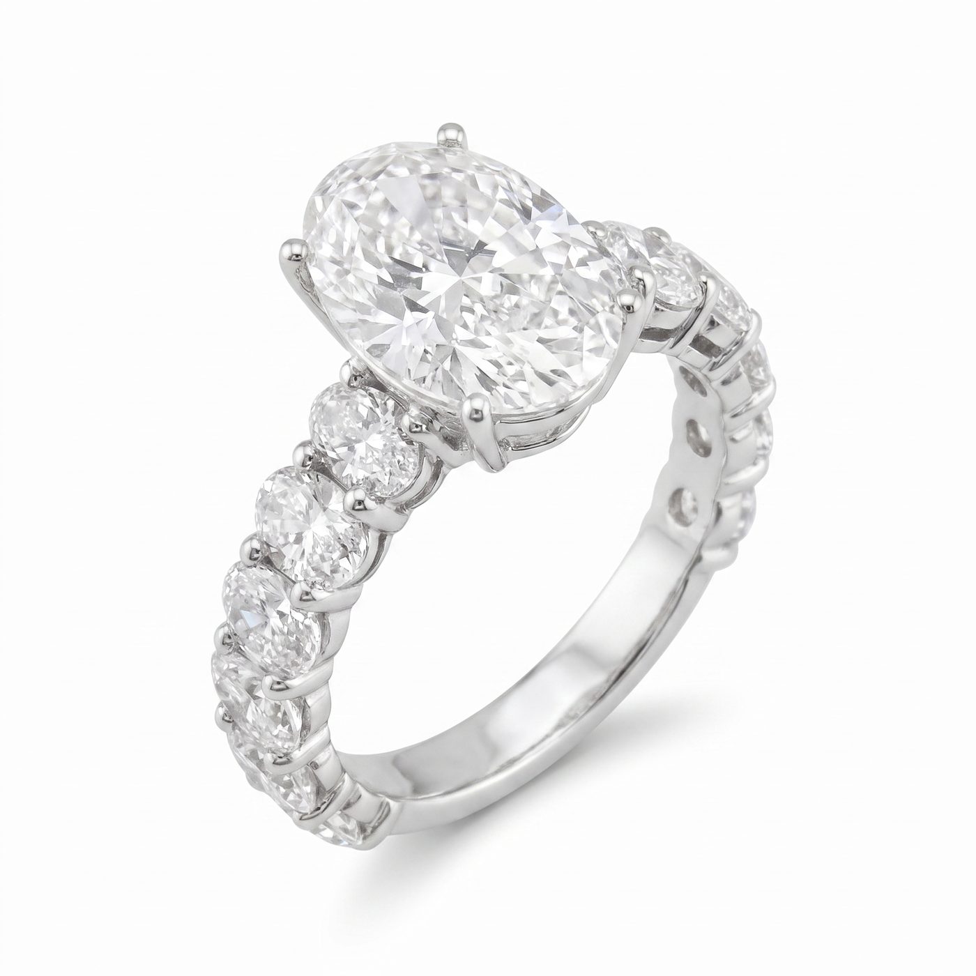 Oval Shape Diamond Engagement Ring 70617