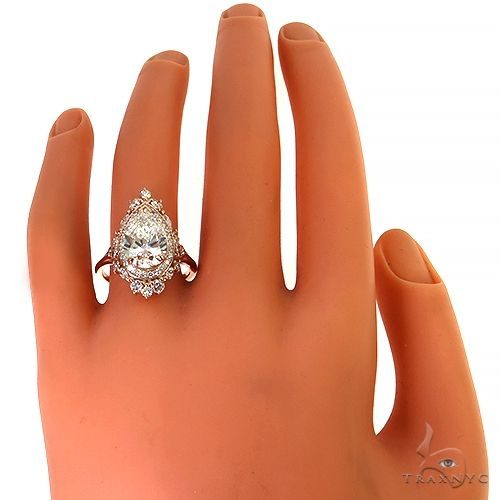 Pear Shape Diamond Engagement Ring (Lab) 68365