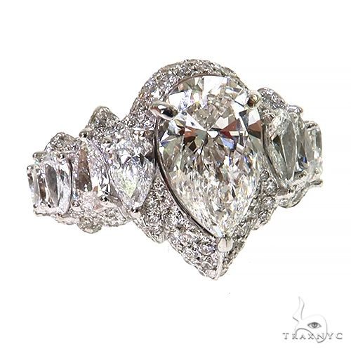 Pear Shape Diamond Engagement Ring (Lab) 68460