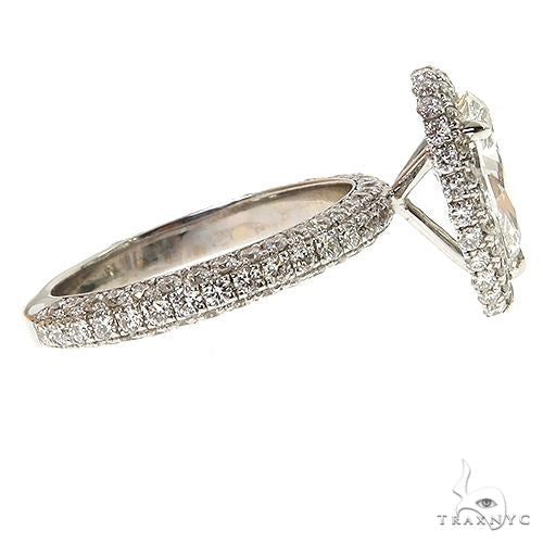 Pear Shape Halo Diamond Engagement Ring 68835