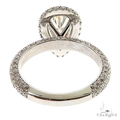 Pear Shape Halo Diamond Engagement Ring 68835