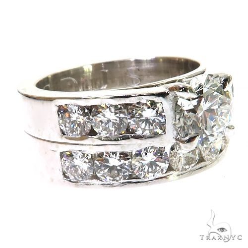 Platinum Engagement Ring Set 68941